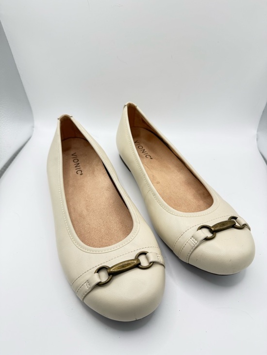Vionic Shoes - Vionic Delanie Women's Slip-On Flats Ivory Leather Women’s Size 9